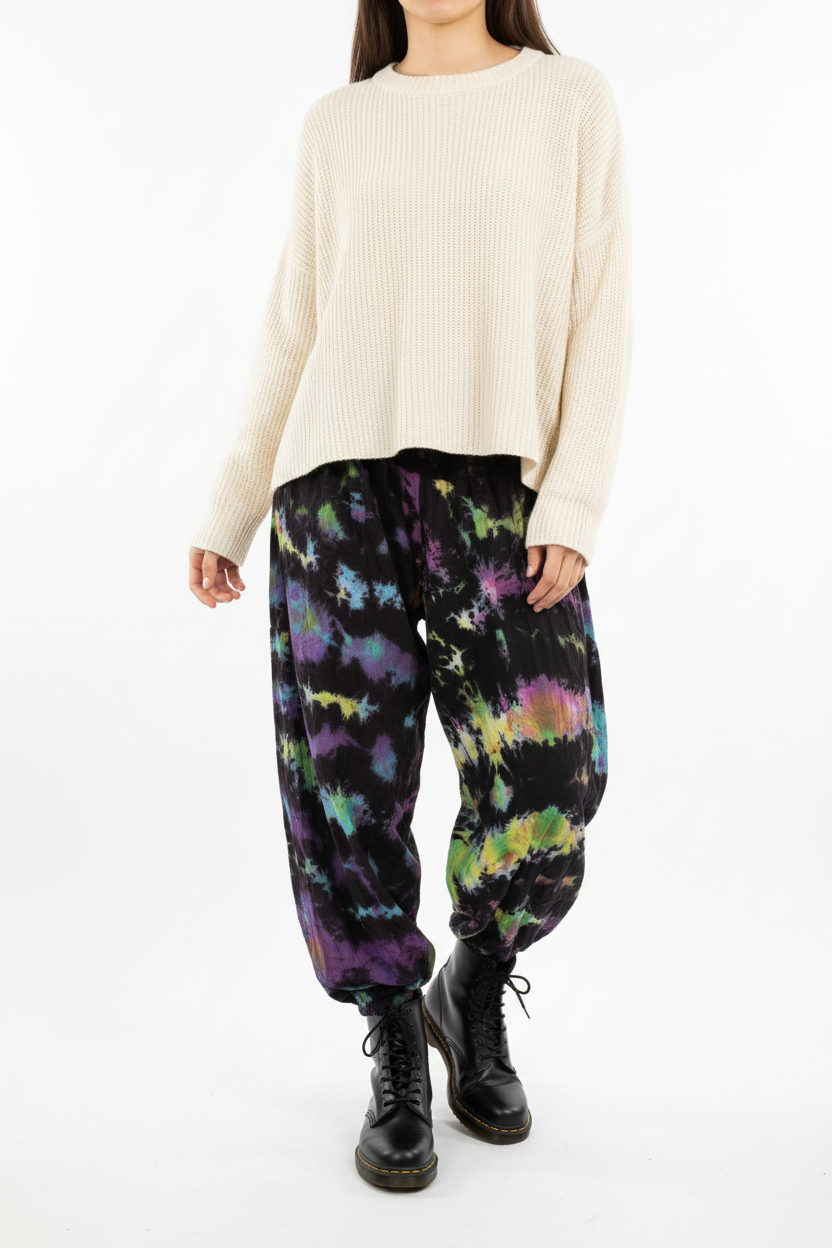 Gringo Fairtrade Tie Dye Harems ~ Unisex