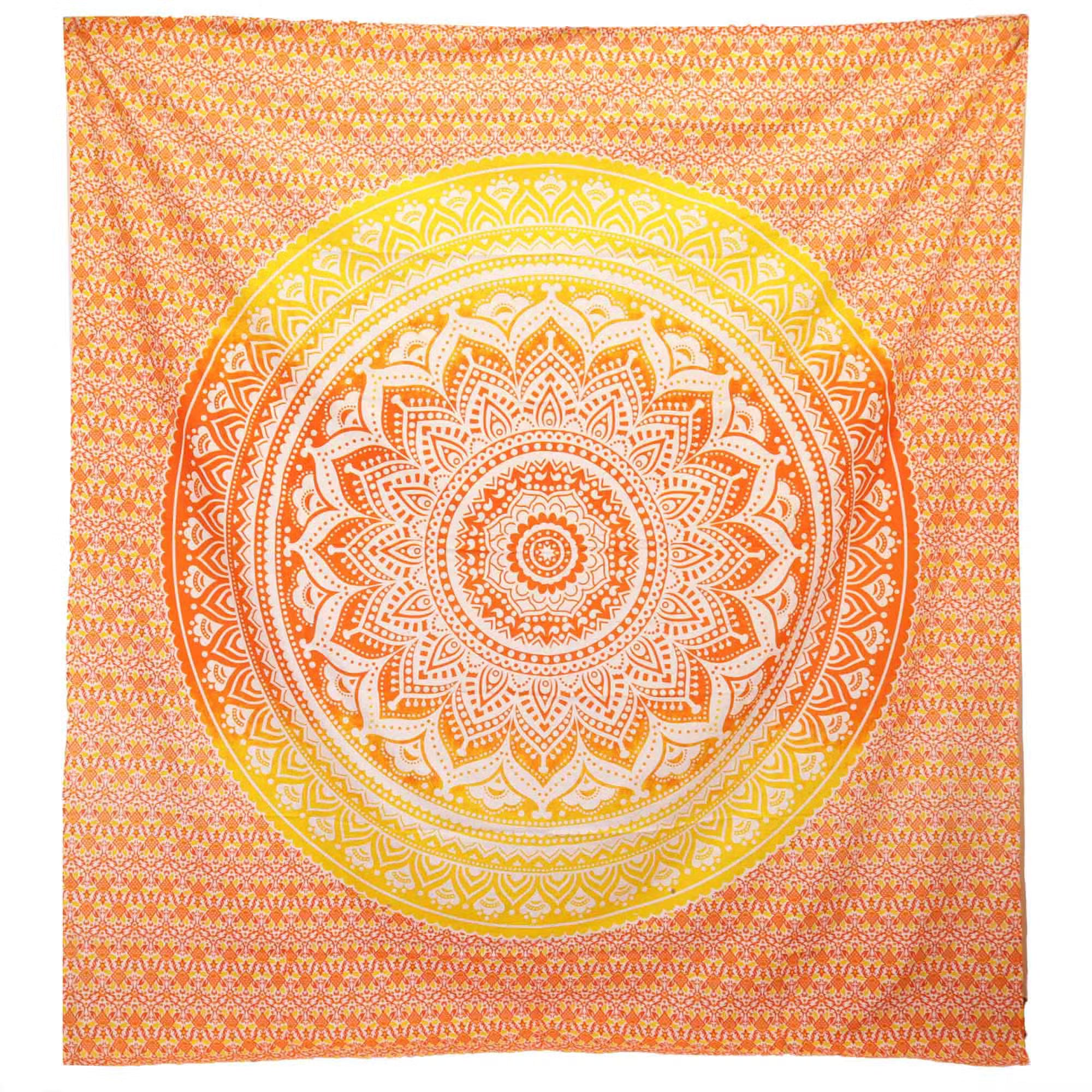Ancient Wisdom Mandala Wall Hanging Beach Mat - Green, Purple or Orange
