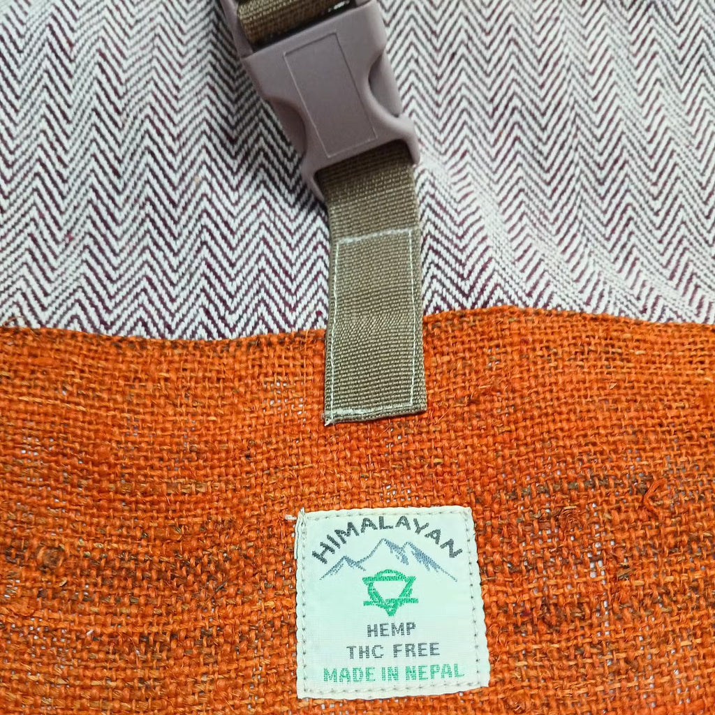 Rolling Hemp Trekkers Backpack ~ Sage or Sunset Orange