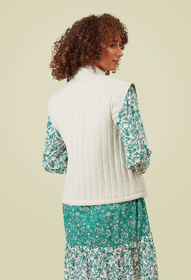 Adini Frangipani Oatmeal Waistcoat