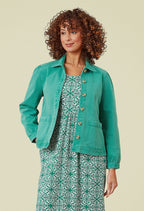 Adini Evelyn Cotton Twill Jacket Alhambra Minty Green