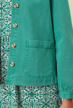 Adini Evelyn Cotton Twill Jacket Alhambra Minty Green