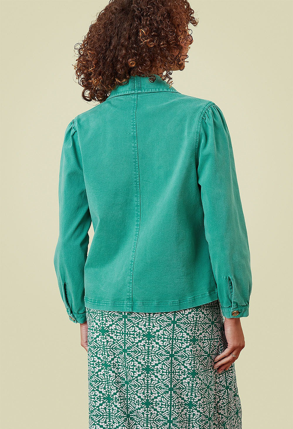 Adini Evelyn Cotton Twill Jacket Alhambra Minty Green