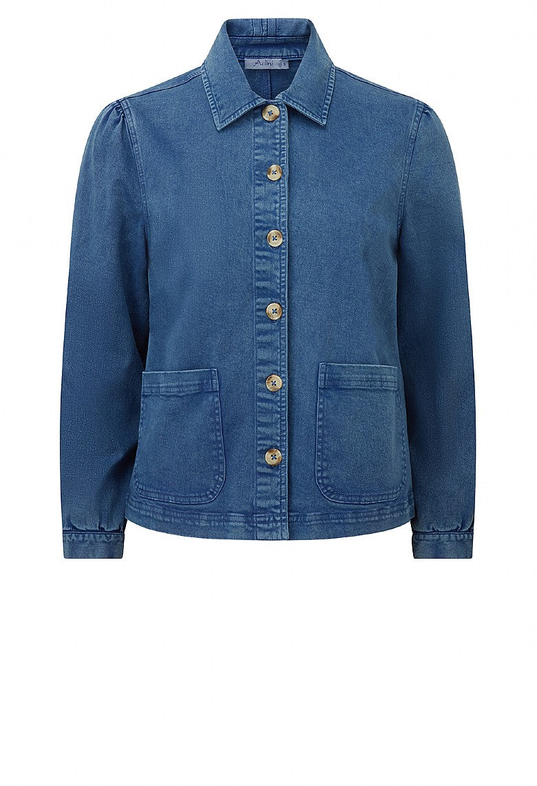 Evelyn Twill Jacket ~ Riviera