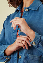 Evelyn Twill Jacket ~ Riviera