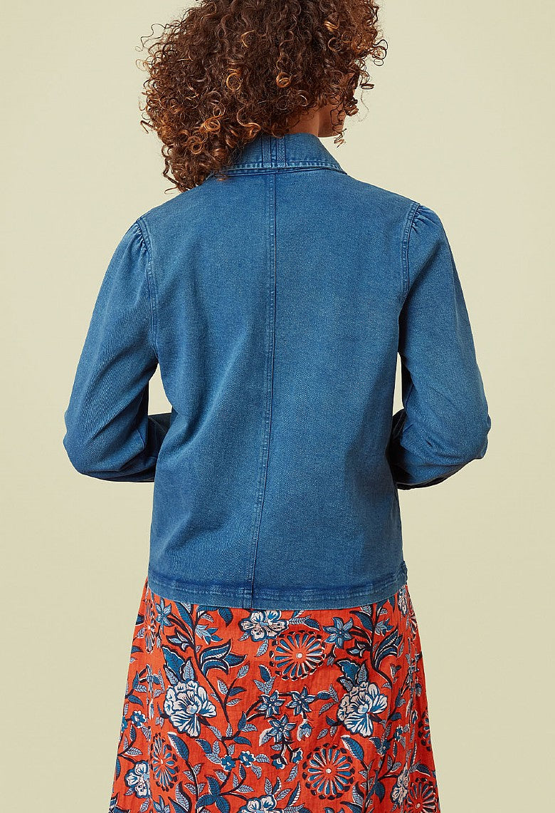 Evelyn Twill Jacket ~ Riviera