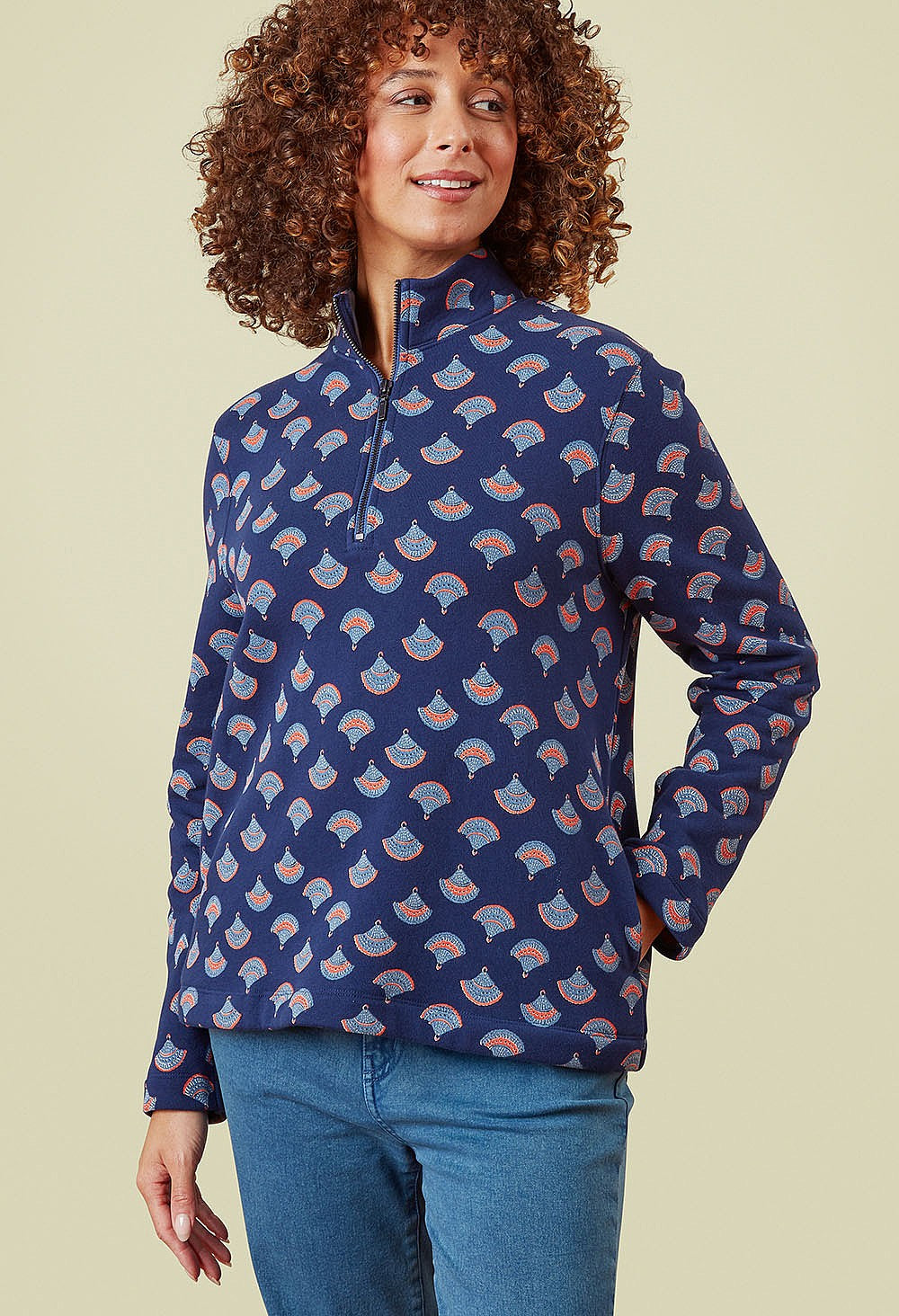 Adini Nori Sweatshirt ~ Evening Blue