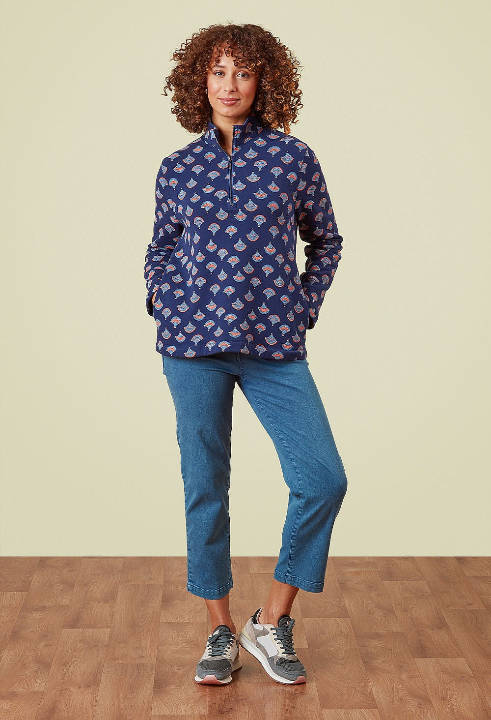 Adini Nori Sweatshirt ~ Evening Blue