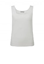 Adini Saren Ribbed Cotton Vest Tops Square Neck - White or Navy