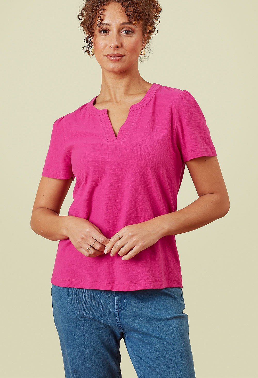 Adini Floral Cotton Slub Sleeveless Tops - Pink, Blue or White