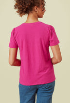 Adini Floral Cotton Slub Sleeveless Tops - Pink, Blue or White