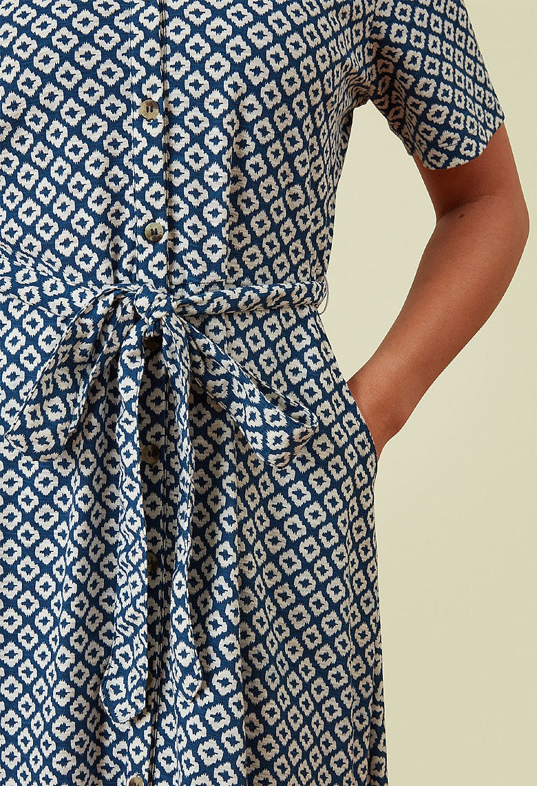 Adini Ikat Tile Bavrina Dress ~ Riviera