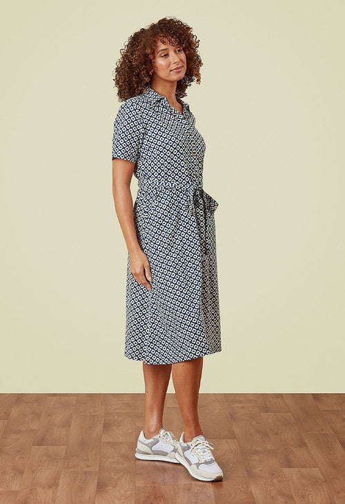 Adini Ikat Tile Bavrina Dress ~ Riviera