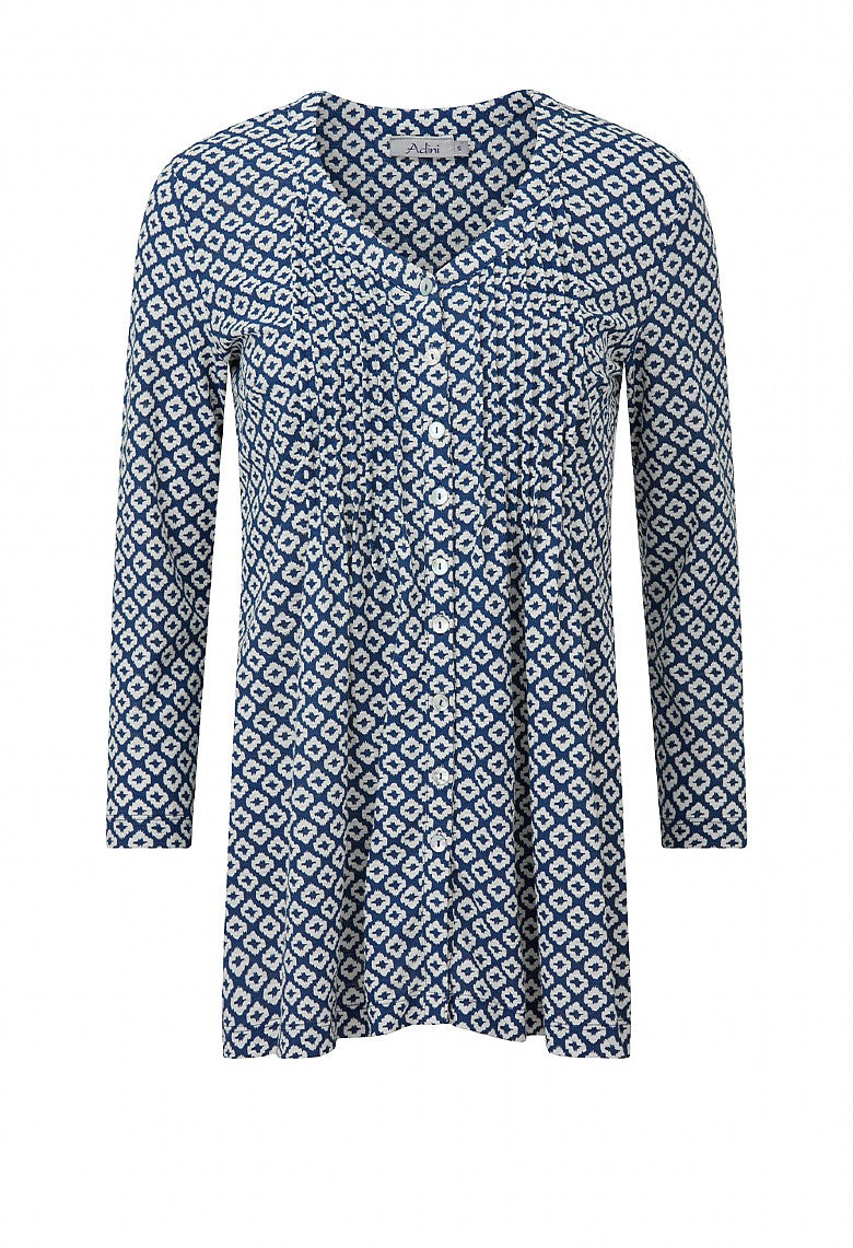 Adini Ikat Tile Ocean Breeze Tunic ~ Riviera