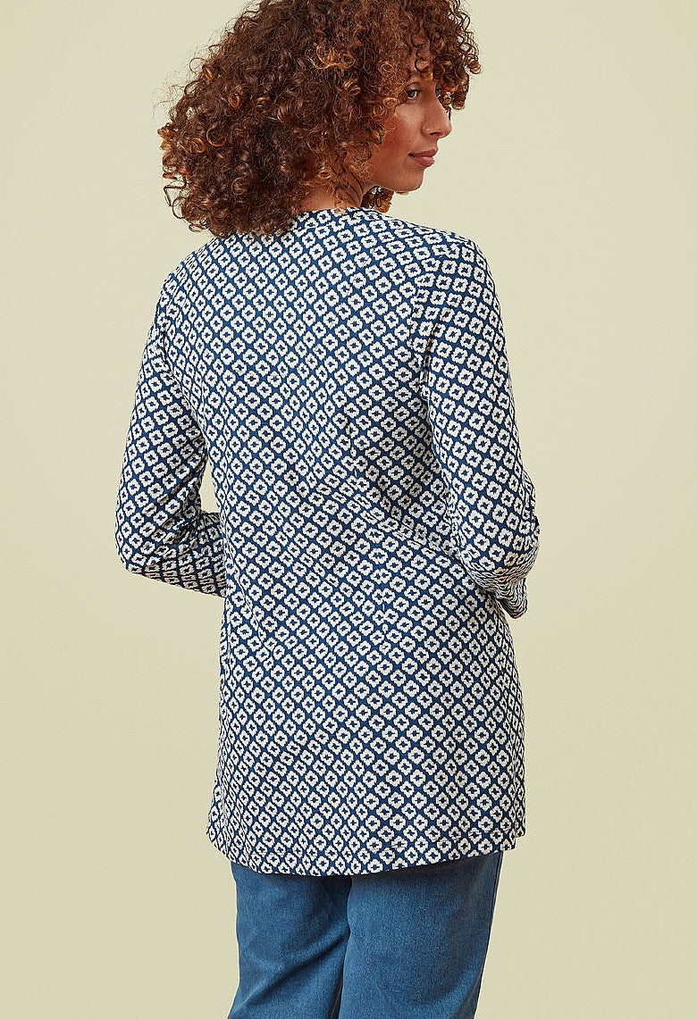 Adini Ikat Tile Ocean Breeze Tunic ~ Riviera