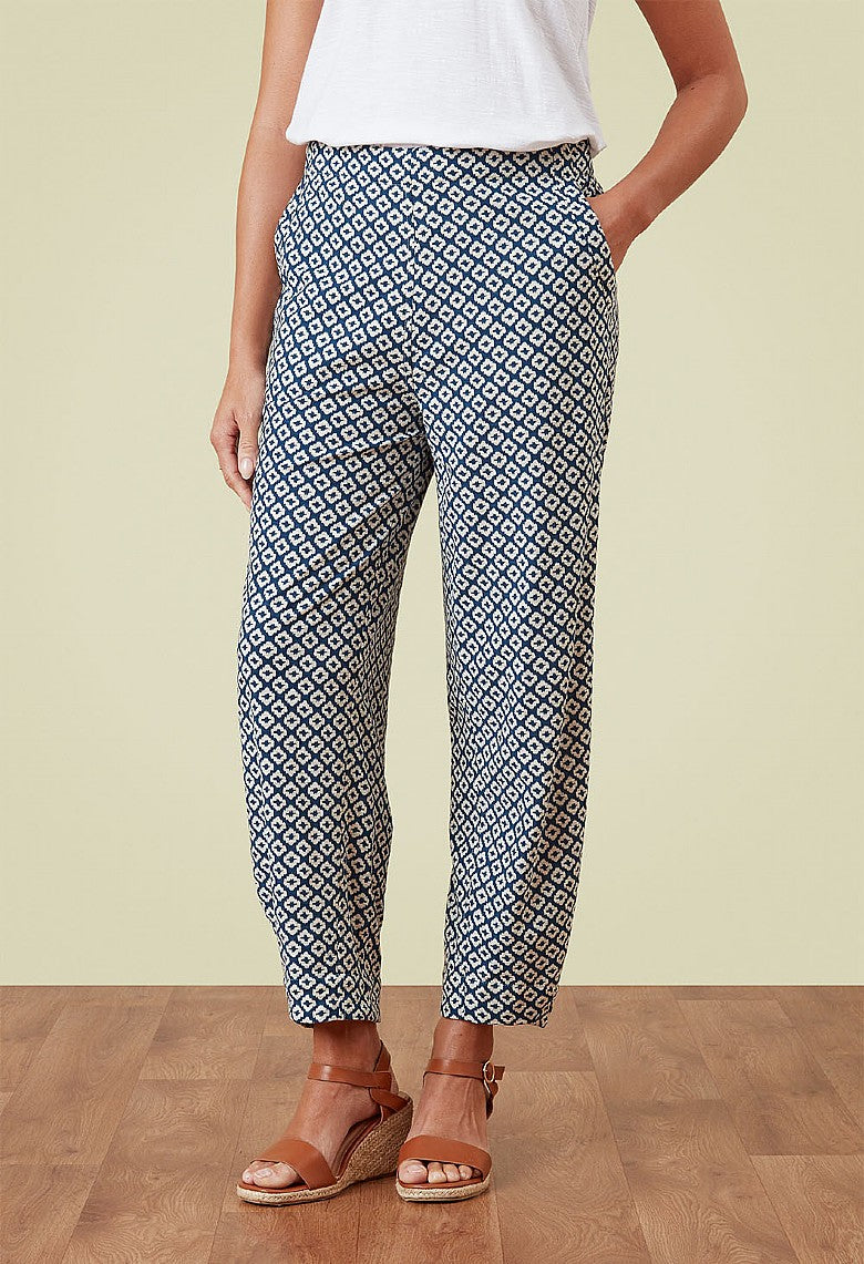 Adini Mylee Slub Trousers ~ Riviera