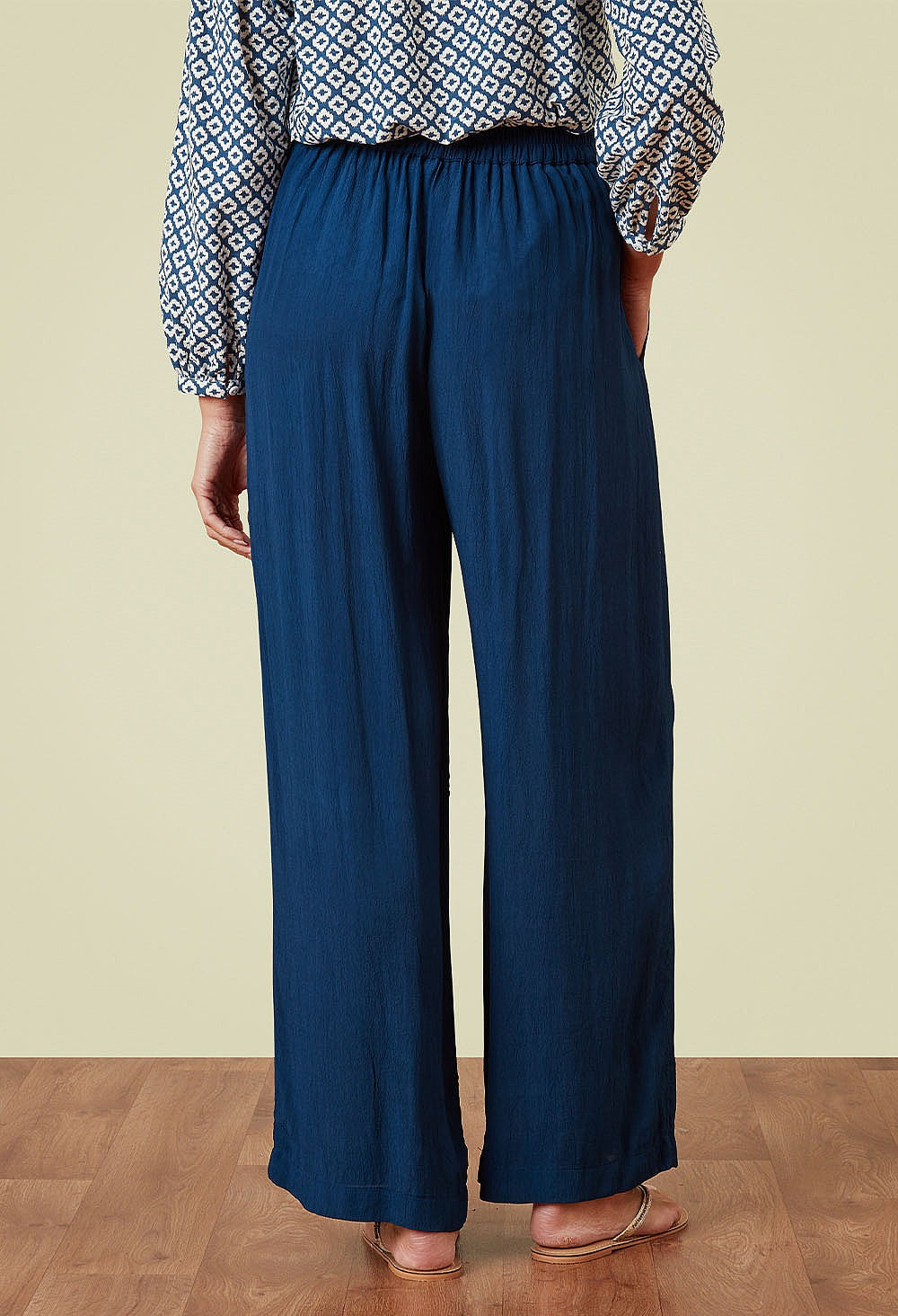 Adini Trey Moss Crepe Summer Trousers ~ Riviera or Alhambra