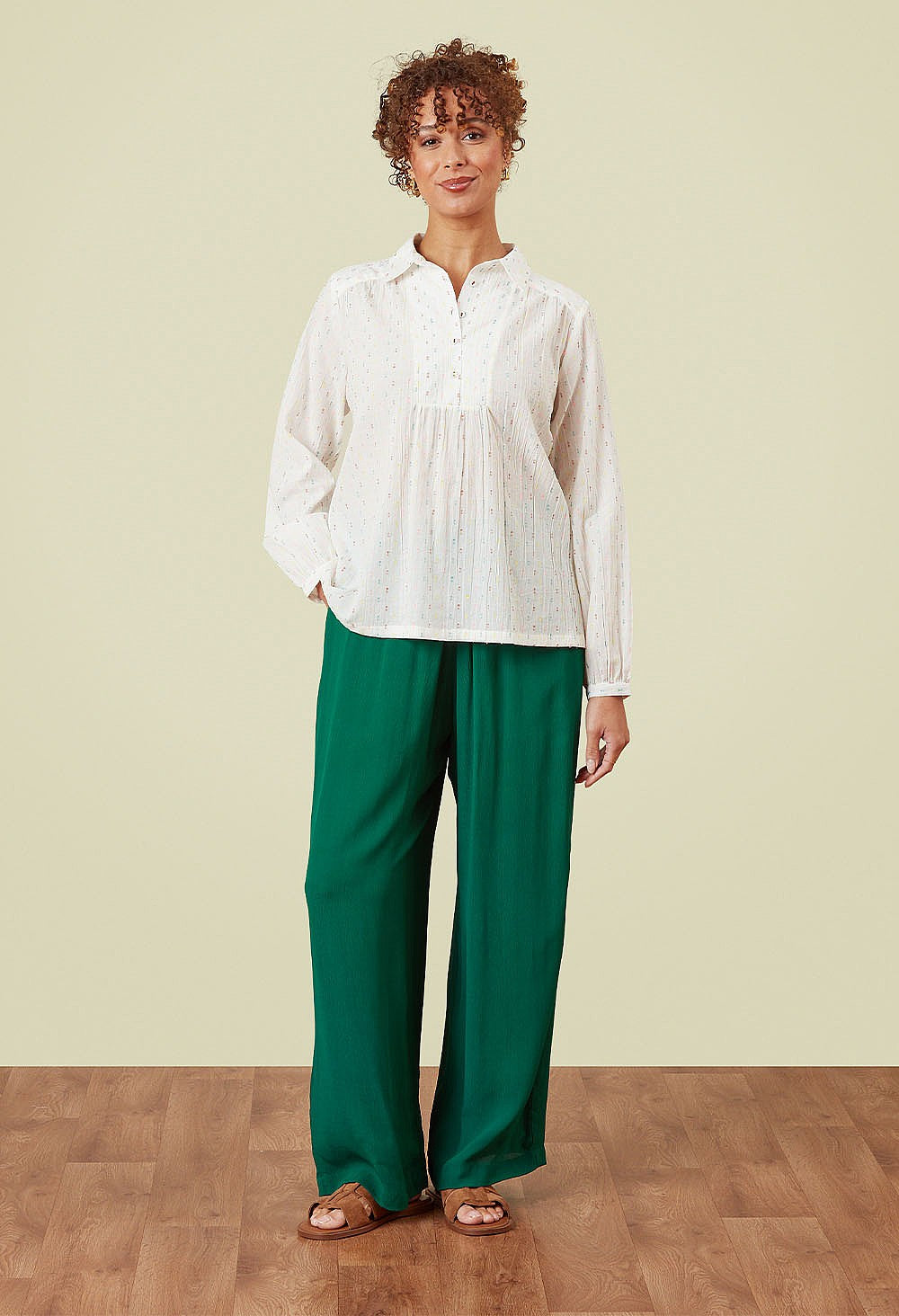 Adini Lantern Shirt Multi Fleck