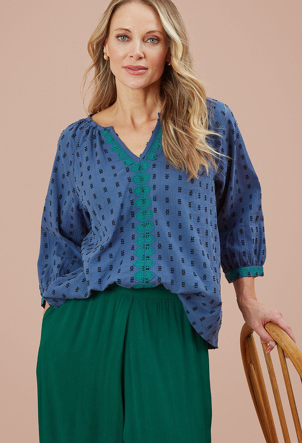 Adini Jaquard Riviera River Top