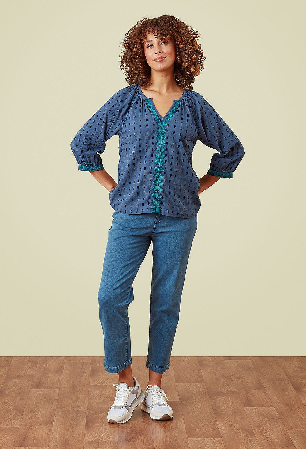 Adini Jaquard Riviera River Top