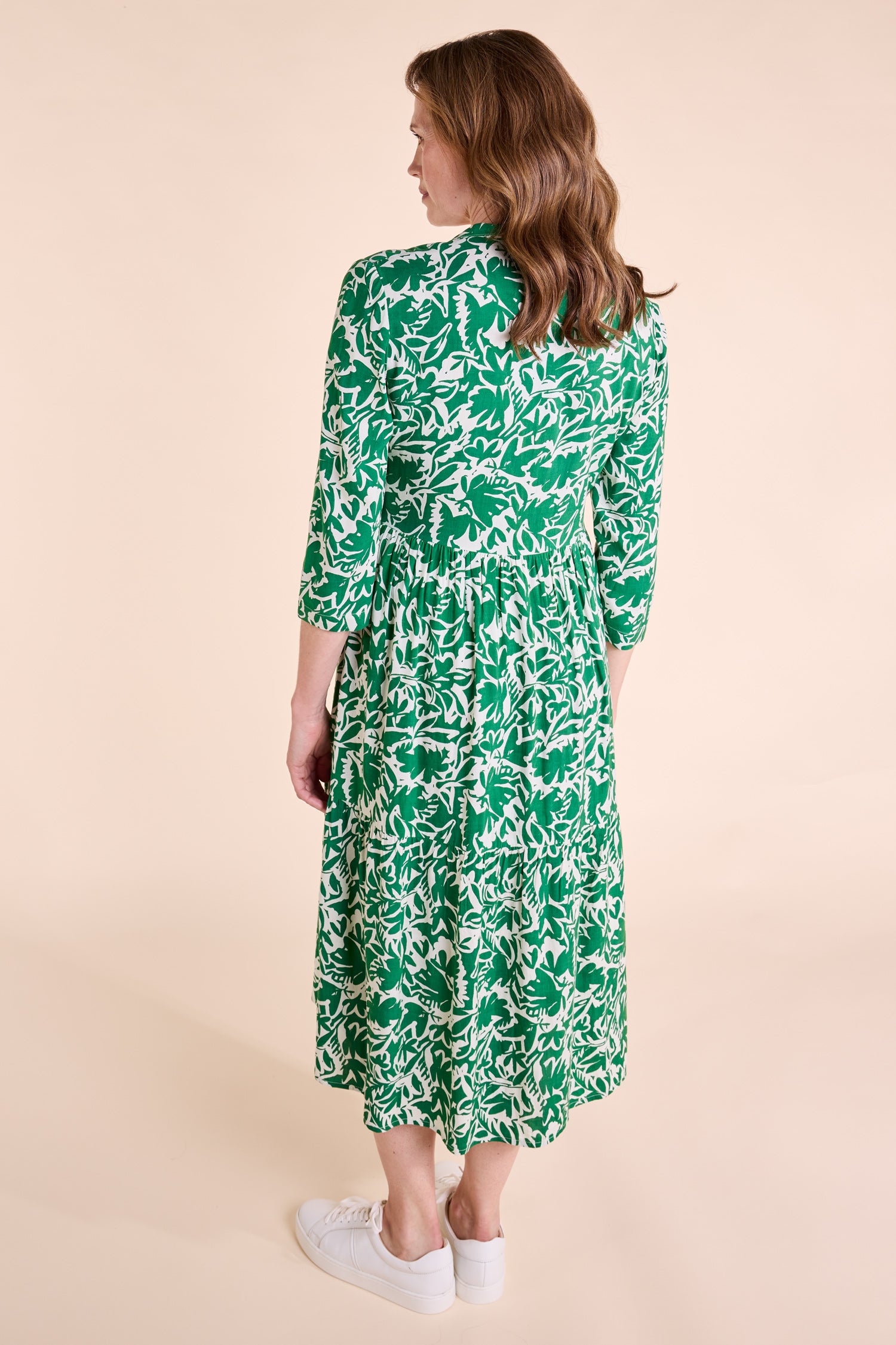 Nomads Green Botanical Dress