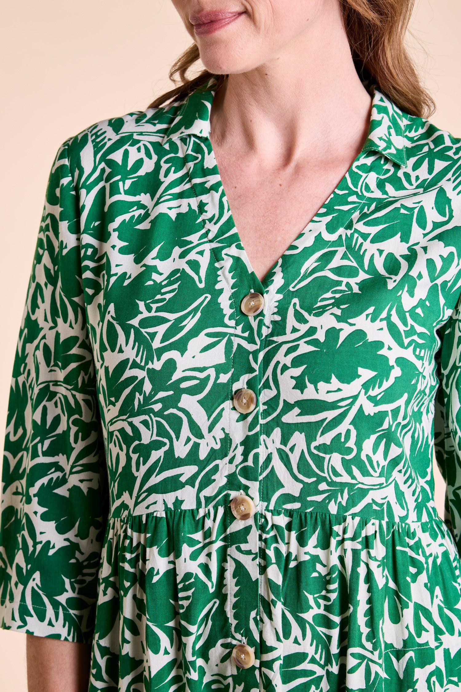 Nomads Green Botanical Dress
