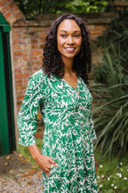 Nomads Green Botanical Dress