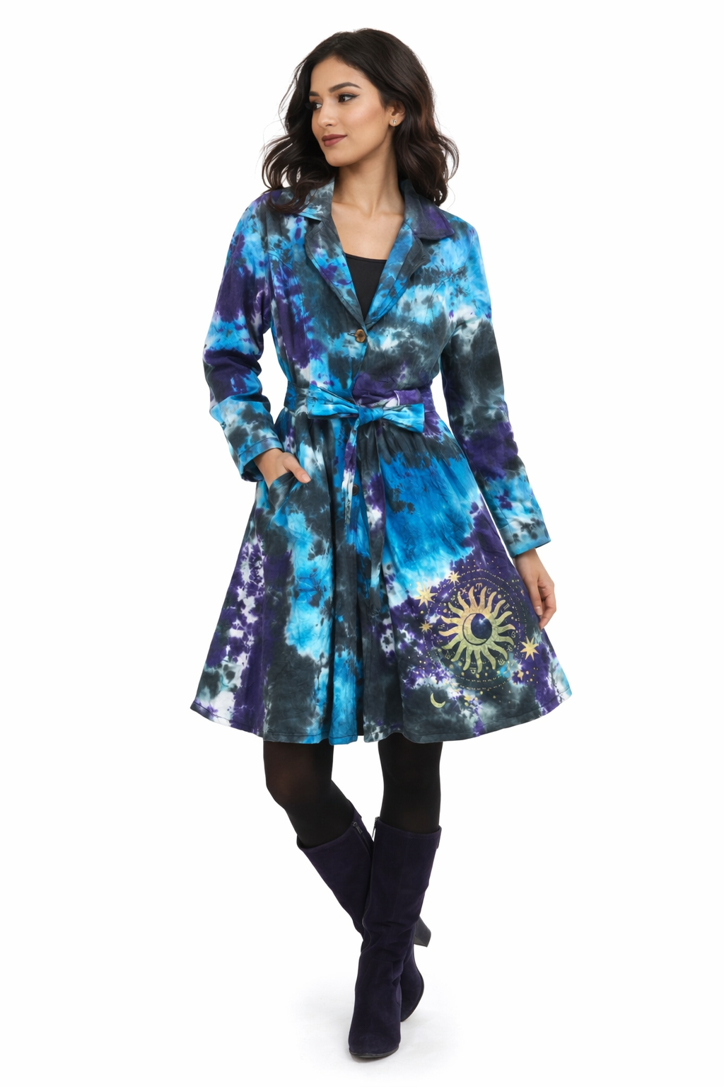 Gringo Fairtrade Frock Coat ~ Tie Dye
