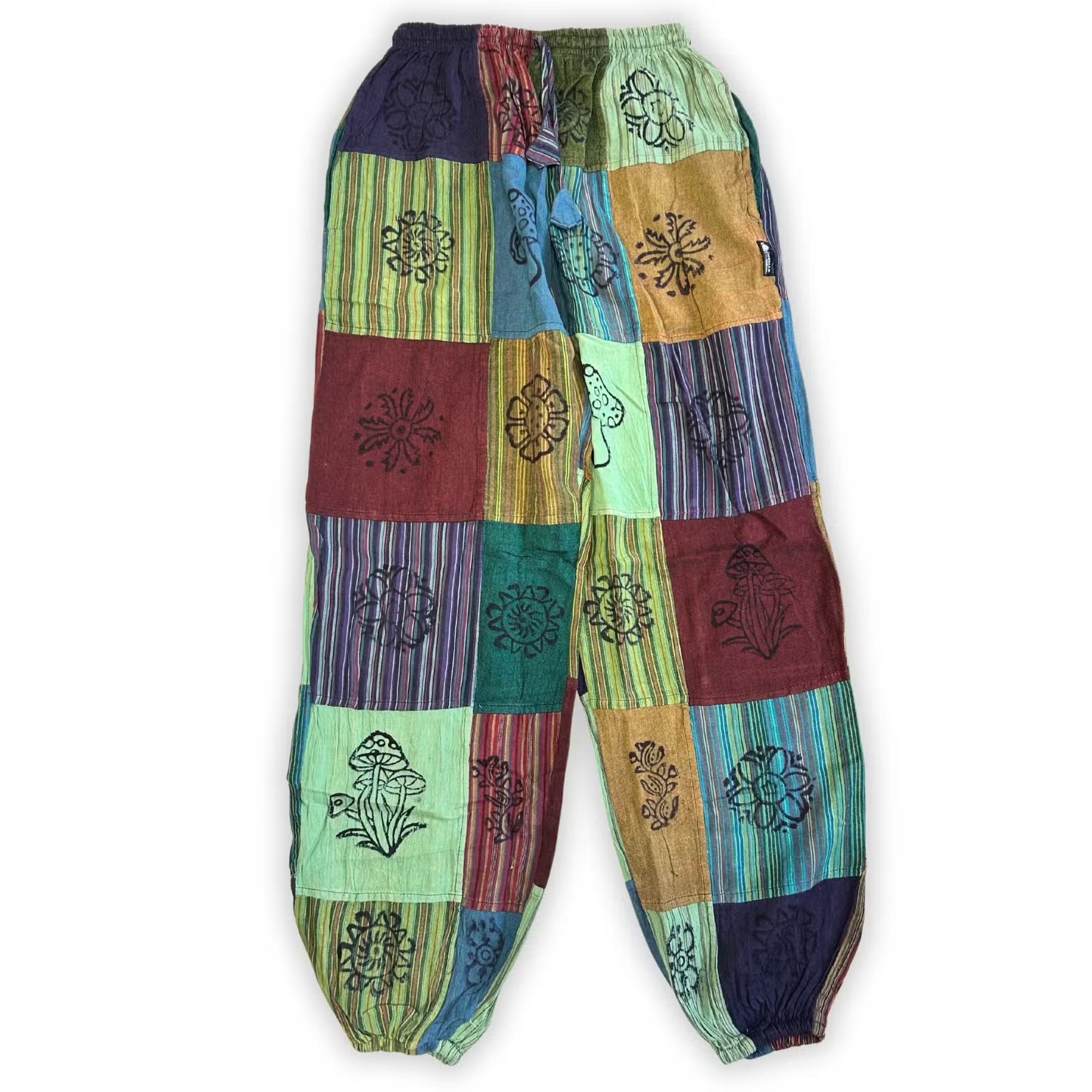 Nepalese Mushroom Block Print Harems
