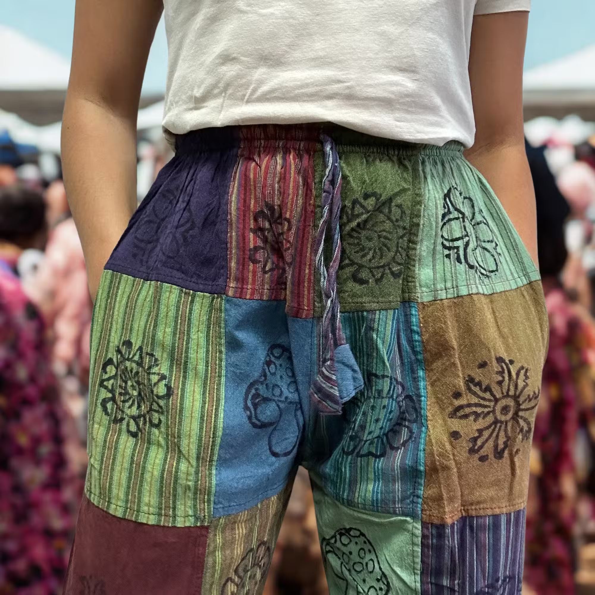 Nepalese Mushroom Block Print Harems