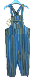 Gringo Fairtrade Childrens Funky Stripe Dungarees