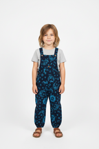 Gringo Fairtrade Kid's Celestial Dungarees ~ Blue