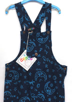 Gringo Fairtrade Kid's Celestial Dungarees ~ Blue