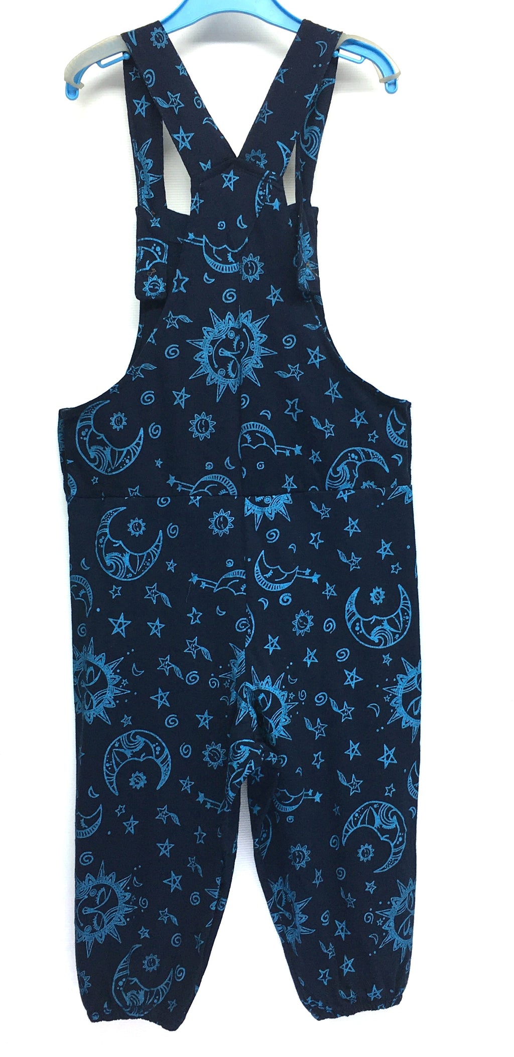 Gringo Fairtrade Kid's Celestial Dungarees ~ Blue