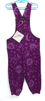 Gringo Fairtrade Kid's Celestial Dungarees ~ Purple