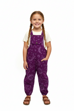 Gringo Fairtrade Kid's Celestial Dungarees ~ Purple