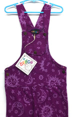 Gringo Fairtrade Kid's Celestial Dungarees ~ Purple