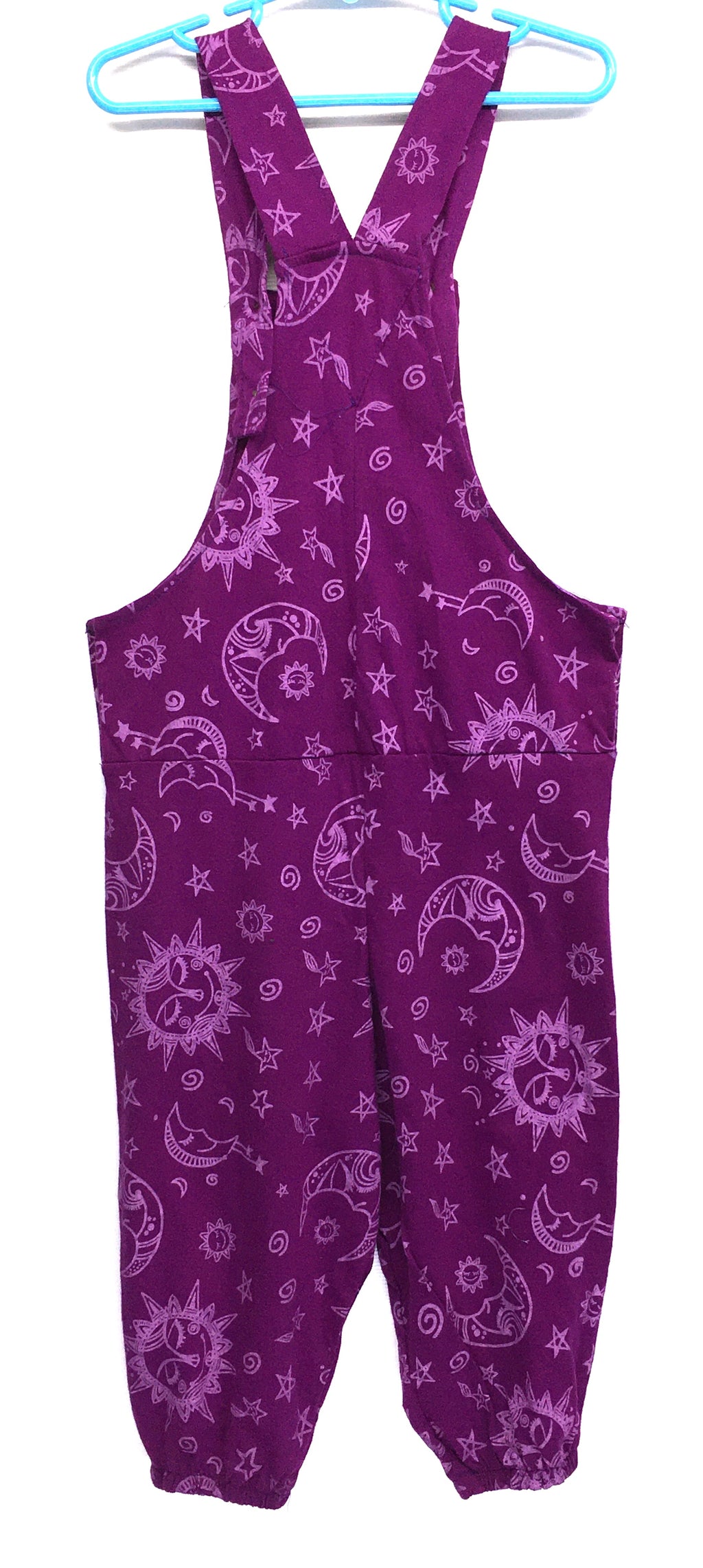 Gringo Fairtrade Kid's Celestial Dungarees ~ Purple