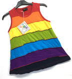 Gringo Fairtrade Girls Rainbow Vest Top