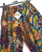 Gringo Fairtrade Purple Paisley Harems ~ O/S