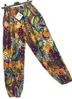 Gringo Fairtrade Purple Paisley Harems ~ O/S