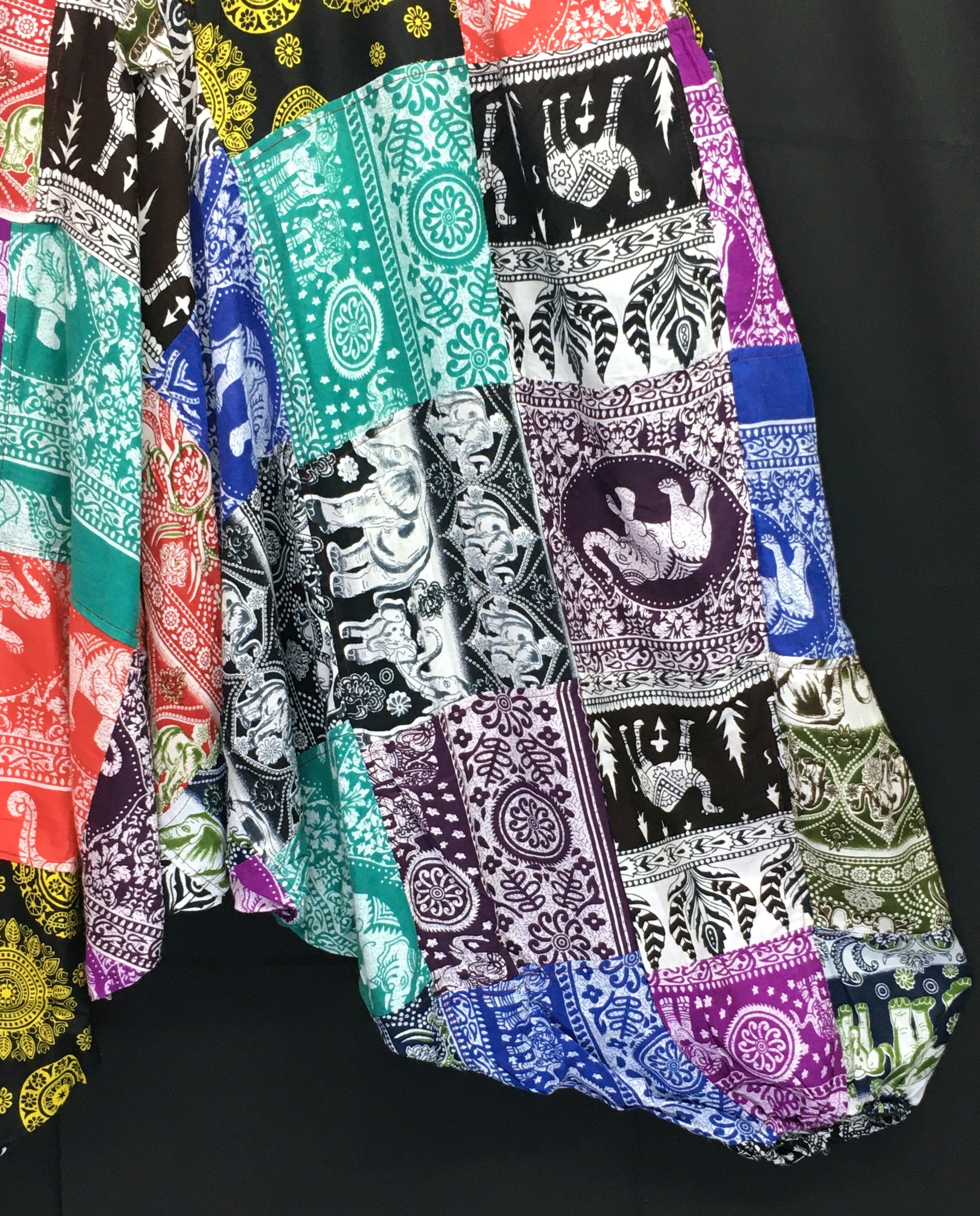 Gringo Fairtrade Elephant Patchwork Harems ~ Unisex