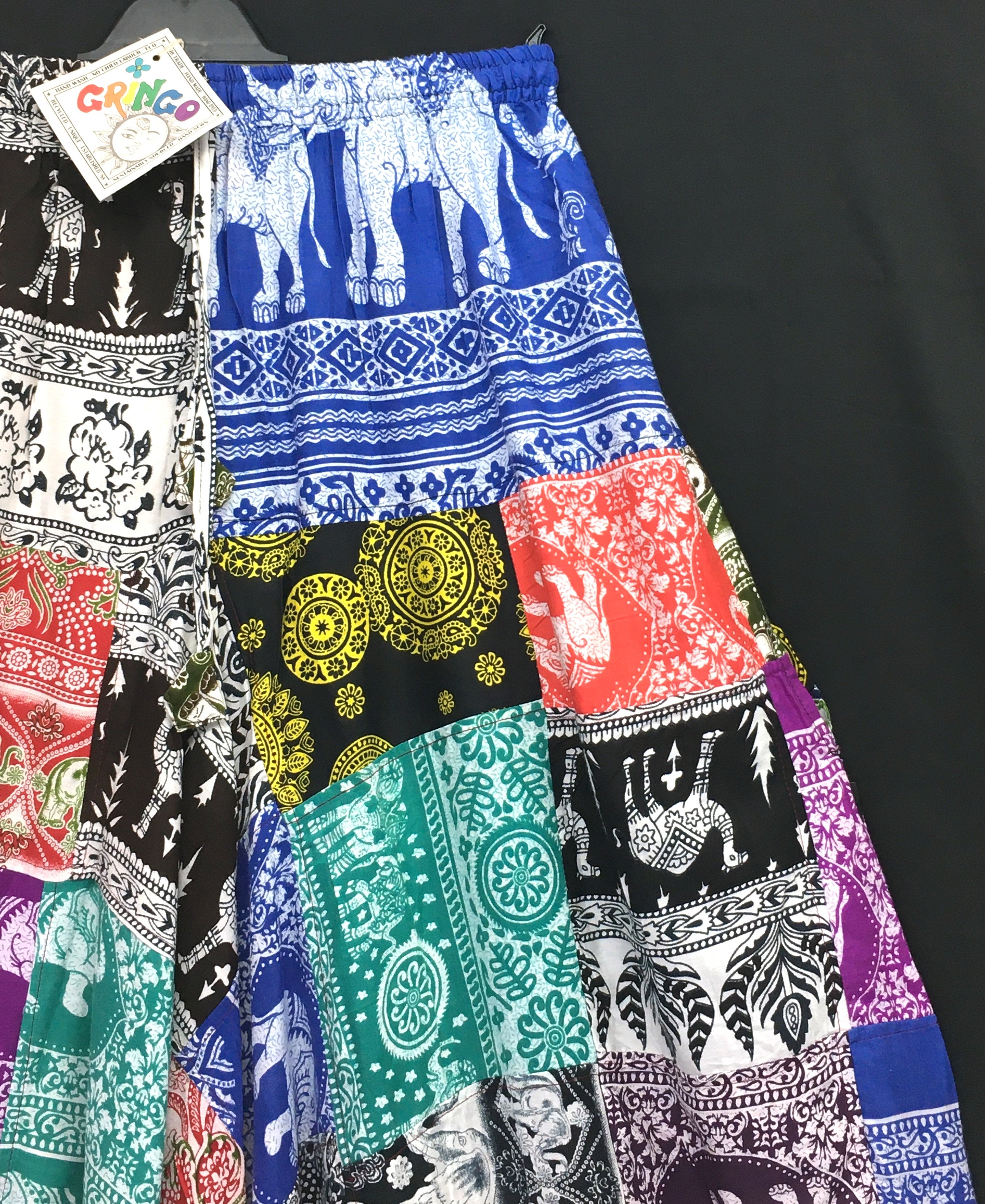 Gringo Fairtrade Elephant Patchwork Harems ~ Unisex