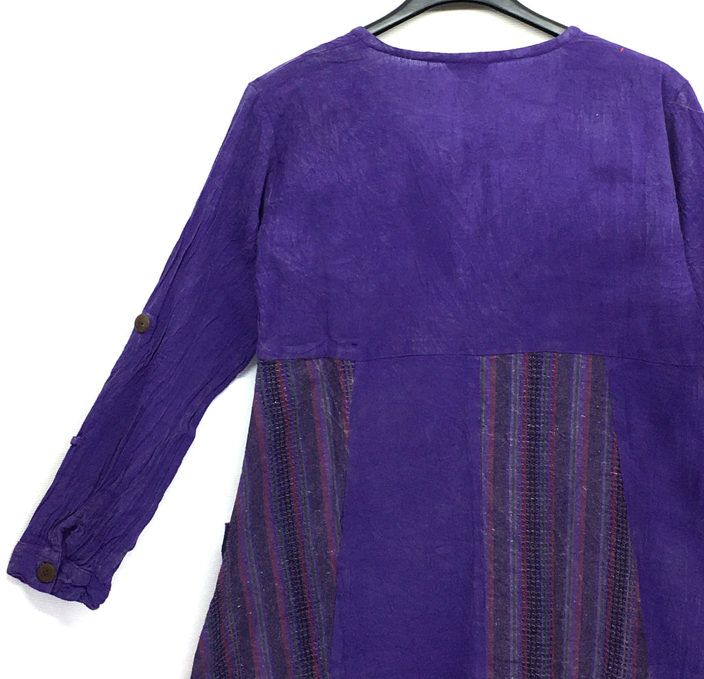 Gringo Fairtrade Purple Flower Dress
