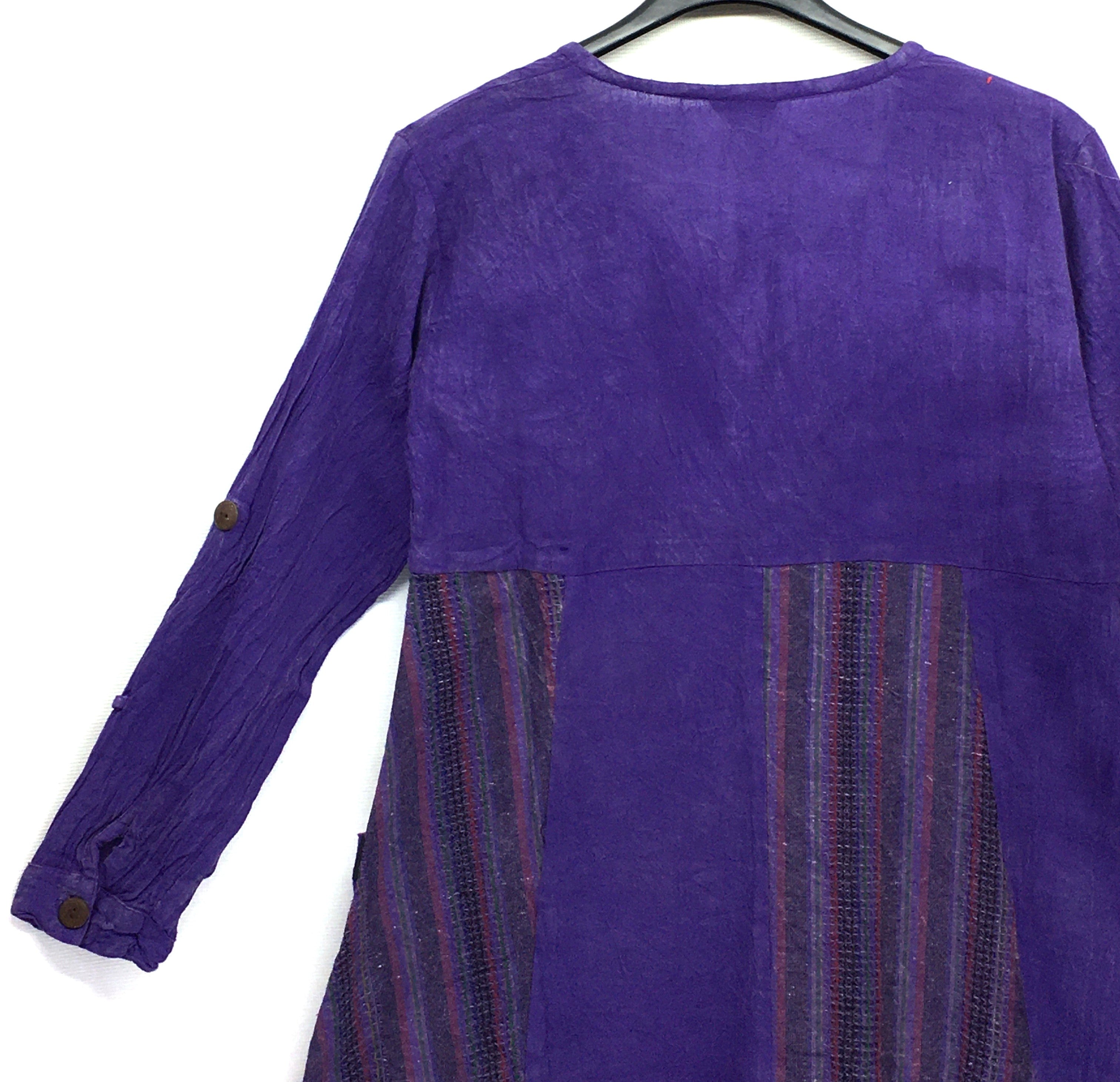 Gringo Fairtrade Purple Flower Dress