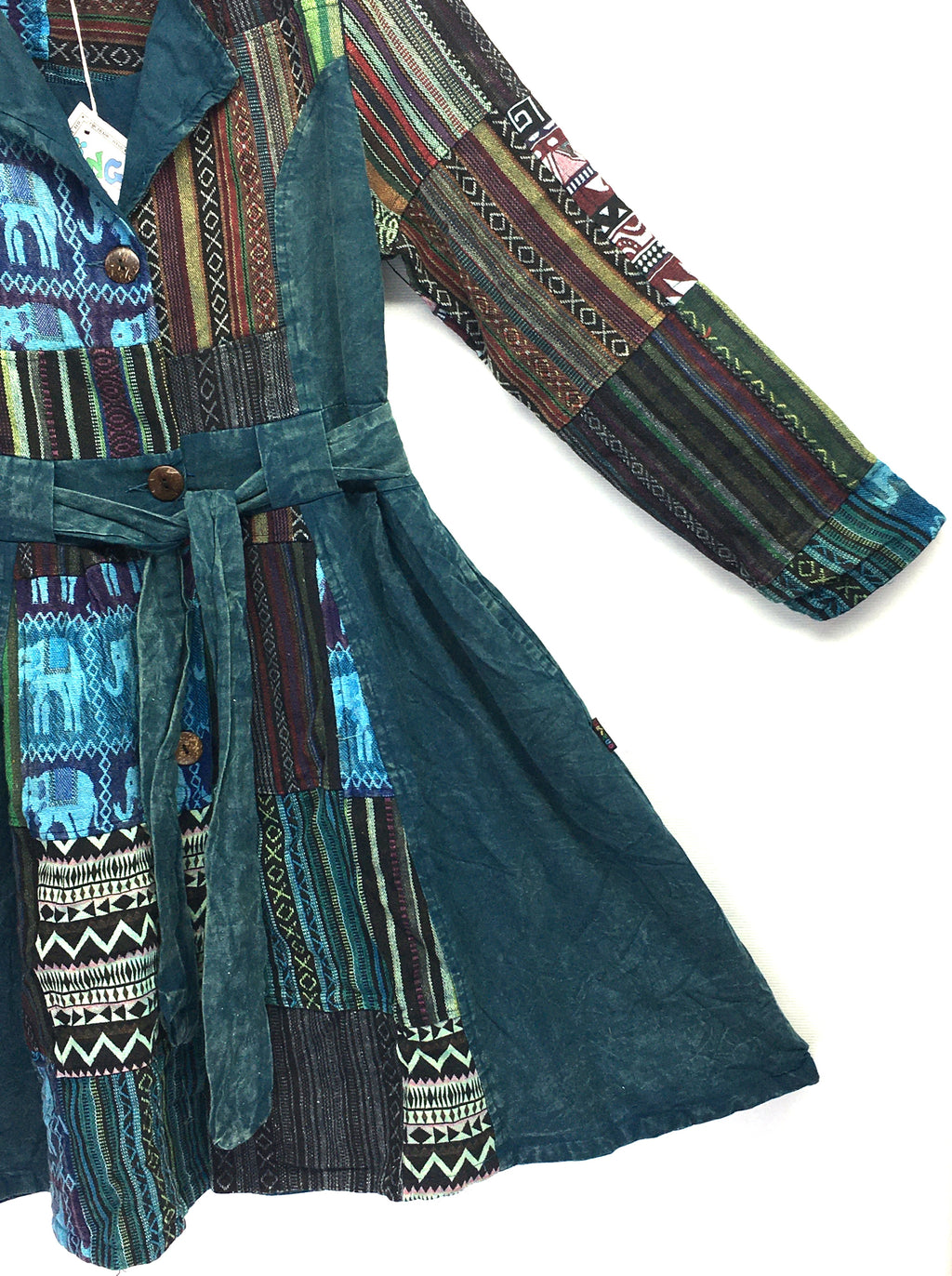 Gringo Fairtrade Frock Coat ~ Maroon Red or Petrol