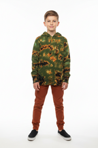 Gringo Fairtrade Tie Dye Hooded Sweat Top ~ Green