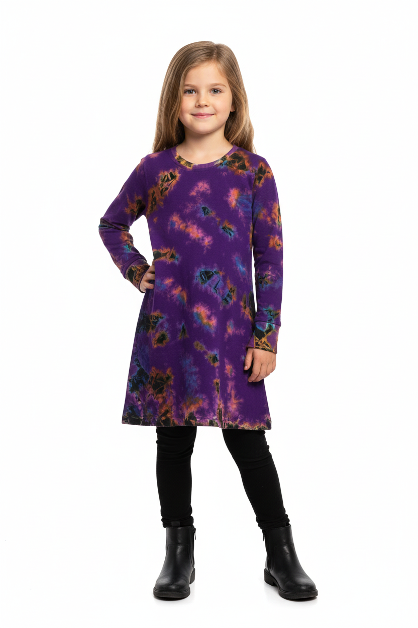 Gringo Fairtrade Girls Tie Dye Dress