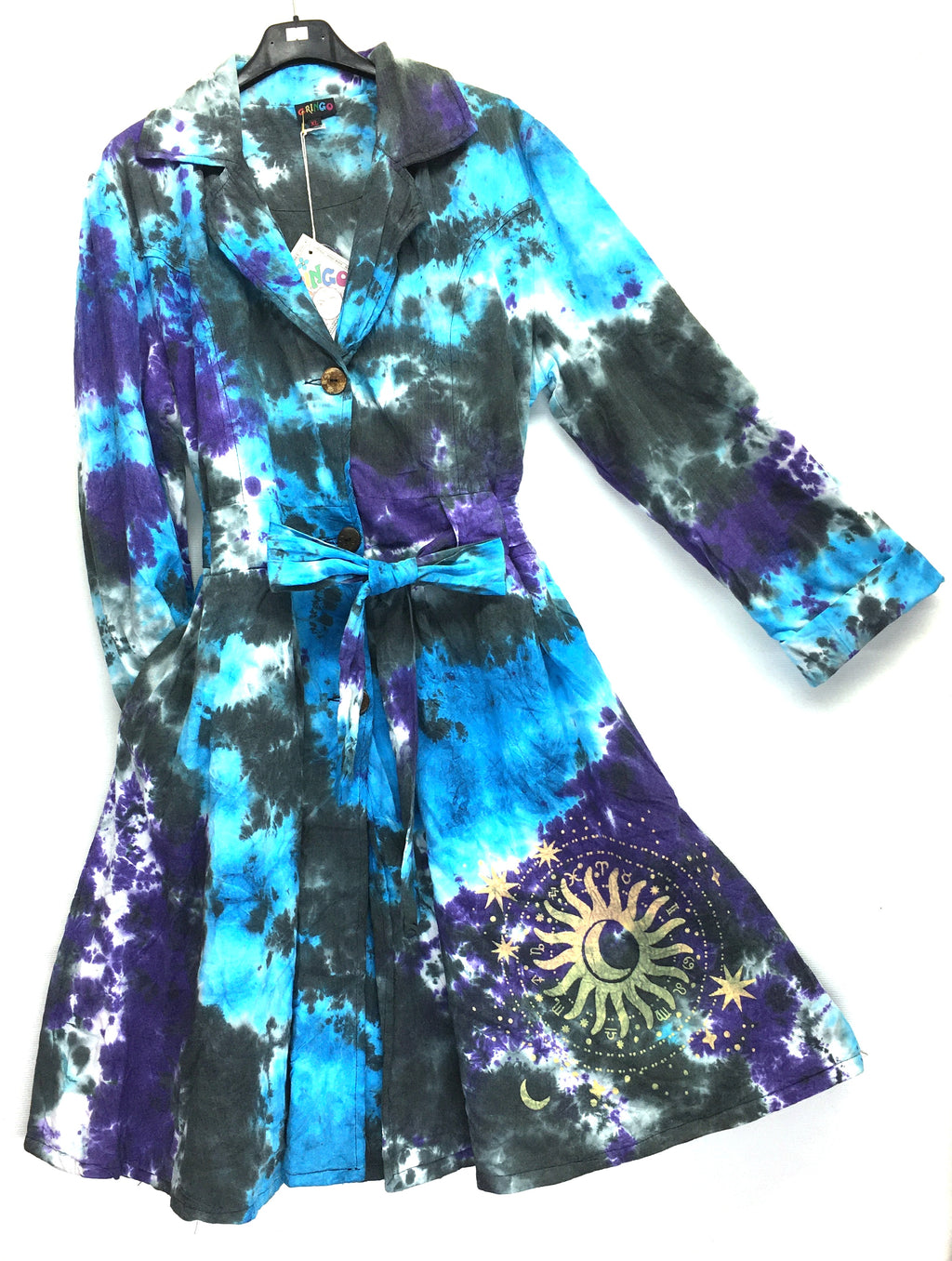 Gringo Fairtrade Frock Coat ~ Tie Dye