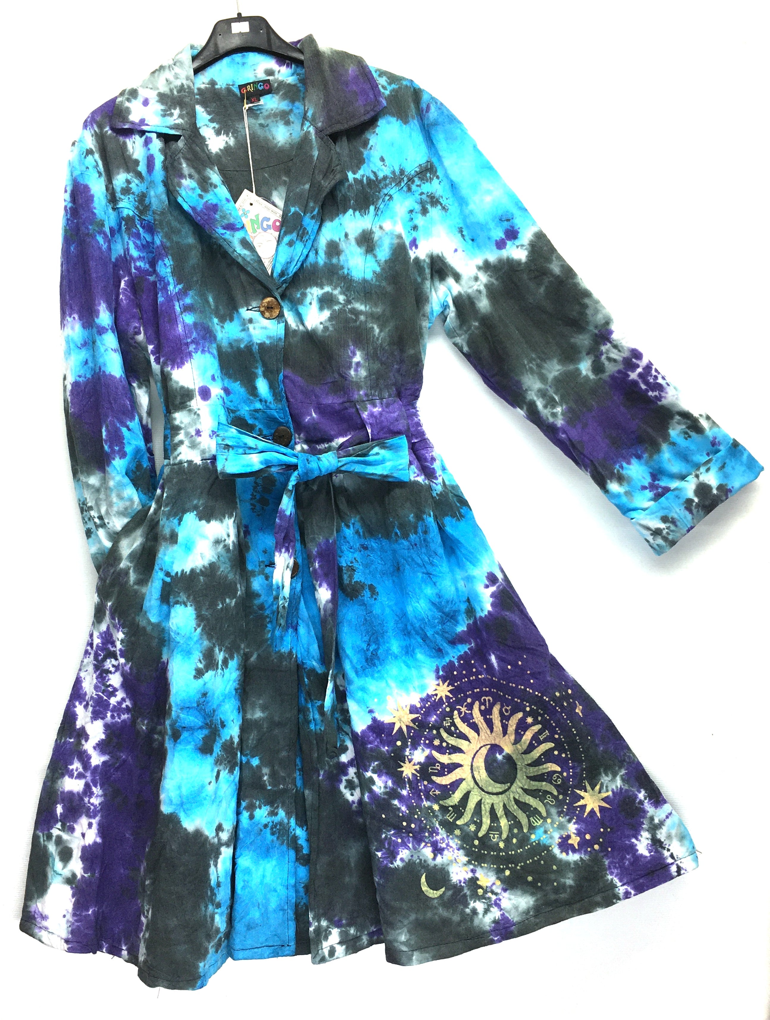 Gringo Fairtrade Frock Coat ~ Tie Dye